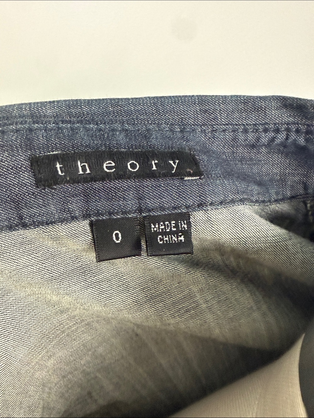 THEORY DENIM SHIRT DRESS WITH BELT - Picture 4 of 5